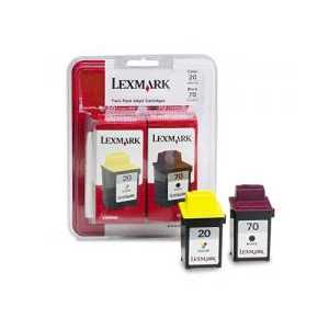 Original Lexmark 20, 70 ink cartridges, 15M2328 - 2 pack