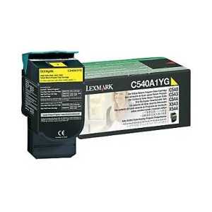 Original Lexmark C540A1YG Yellow toner cartridge, 1000 pages