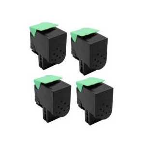 Remanufactured Lexmark 78C1UK0, 78C1UC0, 78C1UM0, 78C1UY0 toner cartridges - Ultra High Yield - 4-pack