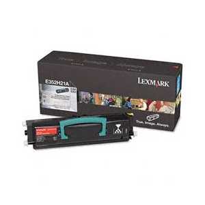 Original Lexmark E352H21A Black toner cartridge, High Yield, 9000 pages