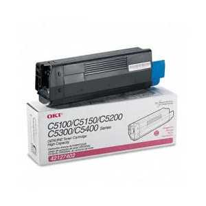 Original OKI 42127402 Magenta toner cartridge, 5000 pages