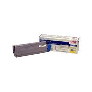 Original OKI 43381901 Yellow toner cartridge, 2000 pages