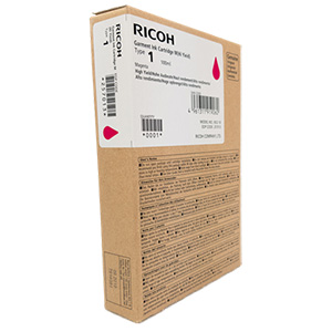 Original Ricoh Type 1 Magenta Garment ink cartridge for Ri 100 DTG Printer - 257013