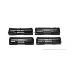 Compatible Ricoh 406046, 406047, 406048, 406044 toner cartridges, 4 pack