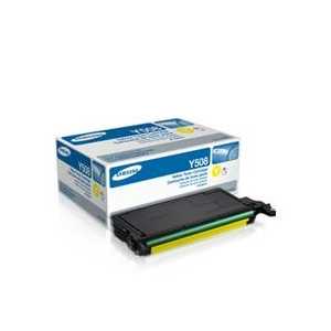 Original Samsung CLT-Y508S Yellow toner cartridge, 2500 pages